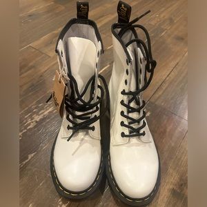 Brand New Dr. Martens 1460 White Smooth Boot.